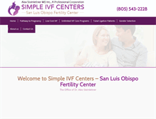 Tablet Screenshot of ccfertility.com